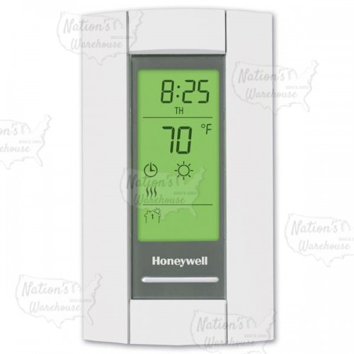 Honeywell TL8230A1003 TL8230 Series 7-Day Programmable Heat Only Thermostat, Settable 40 F to 86 F