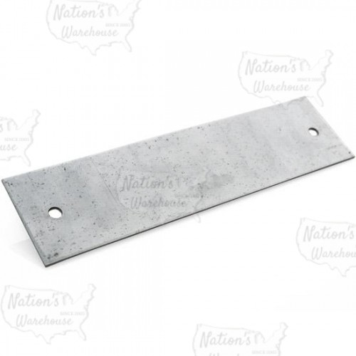 1.5" x 6" Stud Guard Steel Plate Protectors, 18 Gauge, w/ holes (100/box)