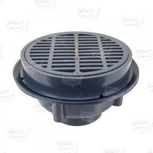 LittleMax Round PVC Floor Drain, 3" PVC Hub