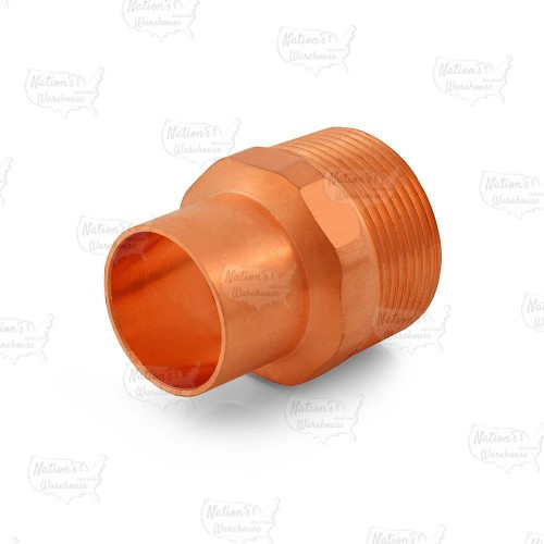 1" Copper x 1-1/4" Male Threaded Adapter