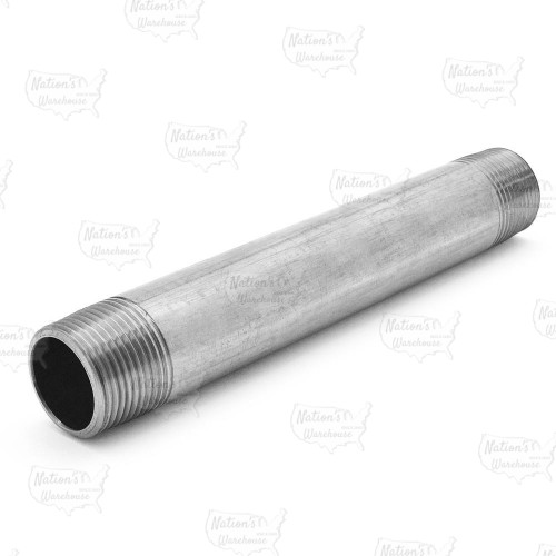 1" x 10" Stainless Steel Pipe Nipple