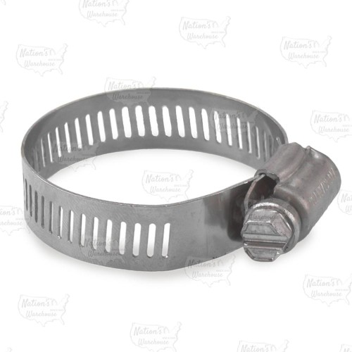 3/4" - 1-3/4", SAE 20, St. Steel Worm Gear Clamp