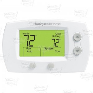 FocusPRO 5000 Non-Programmable Thermostat w/ Large Display, 2H/2C Conv. or 2H/1C Heat Pump