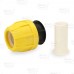 1-1/2" Compression Cap for SDR-11 Yellow PE Gas Pipe