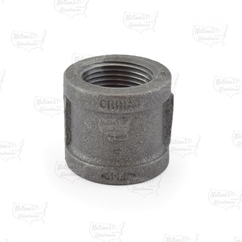 1" Black Coupling (Imported)