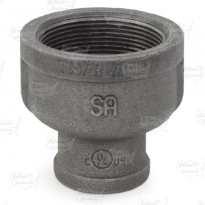 2" x 1" Black Coupling (Imported)