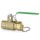 3/4" FIP x 3/4" Garden Hose Brass Ball Valve, Full Port, Lead-Free