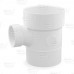 4" x 4" x 2" PVC DWV Sanitary Street Tee (Spigot x Socket x Socket)