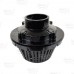 Cast Iron Roof Drain w/ Plastic Dome Strainer, 4" No-Hub