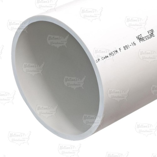 8" x 5ft PVC Pipe, FoamCore DWV, Sch 40