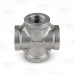 1/2" 304 Stainless Steel Cross, FNPT threaded