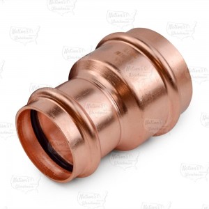 2" x 1-1/2" Press Copper Reducing Coupling, Imported