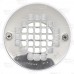 Ultra-Low Profile PVC Floor Drain w/ Round St. Steel Strainer, 2" Hub x 3" Inside Fit