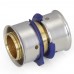 3/4" PEX x 3/4" PEX Press Coupling, Lead-Free Bronze