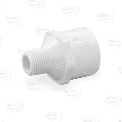 1/2" x 1" PVC (Sch. 40) MIP x Socket Adapter