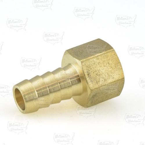 3/4” Hose Barb x 3/4” Female Threaded Adapter, Brass