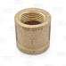 1" FPT Brass Coupling, Lead-Free