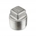 3/4" 304 Stainless Steel Square Head Plug, MNPT threaded