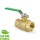 1” FIP x FIP Threaded Brass Ball Valve, Full Port (Lead-Free)