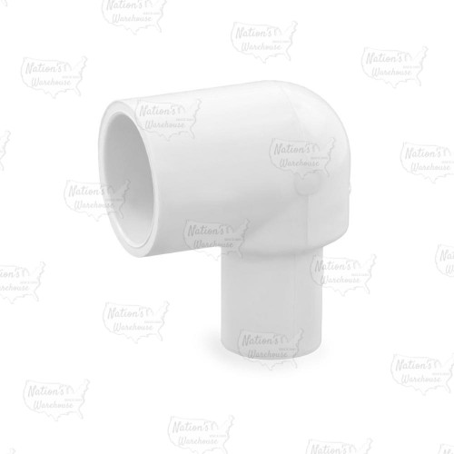 1" x 1/2" PVC (Sch. 40) 90° Deep Socket Reducing Elbow