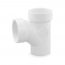 1-1/2" PVC DWV Sanitary Street Tee (Spigot x Socket x Socket)