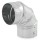 4" Galvanized 90° Adjustable Flue Elbow, 26 GA..