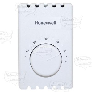 Honeywell T410B1004 T4398 Series Non Programmable Heat Only Thermostat, Settable 40 F to 80 F
