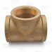 2" FPT Brass Tee, Lead-Free