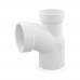 2" x 1-1/2" x 2" PVC DWV Sanitary Street Tee (Spigot x Socket x Socket)