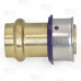 3/4" PEX Press x 1/2" ProPress Adapter, Lead-Free Bronze