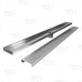 40" long, StreamLine Stainless Steel Linear Shower Pan Drain w/ Square Holes Strainer, 2" PVC Hub