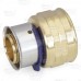 3/4" PEX Press x 3/4" Female Threaded Adapter, Lead-Free Bronze