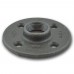 2" Black Floor Flange (Imported)