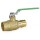 1" PEX Expansion x 1" Sweat Brass Ball Valve, Lead-Free