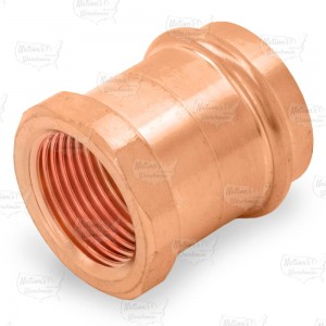 1-1/4" Press Copper x 1" Female Threaded Adapter, Imported