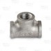 1/2" 304 Stainless Steel Tee, FNPT threaded