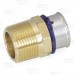 3/4" PEX Press x 3/4" Male Threaded Adapter, Lead-Free Bronze