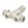 1-1/4" MPT x 4-1/2" Solid 304 Stainless Steel Short Well Tank Tee