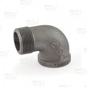 1-1/4" Black 90° Street Elbow (Imported)