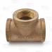 1-1/4" FPT Brass Tee, Lead-Free