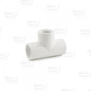 1/2" PVC (Sch. 40) Tee (Socket x Socket x FIPT)