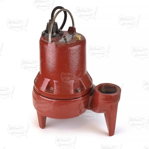 Manual Sewage Pump, 1/2HP, 25' cord, 208/230V
