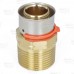 1" PEX Press x 1" Male Threaded Adapter, Lead-Free Bronze