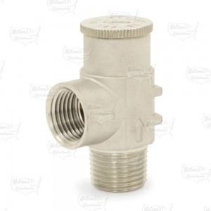 1/2" MPT, 304 St. Steel Pressure Relief Valve 75 psi (Lead-Free)..