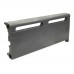 2ft Cast Iron Baseboard Radiator (Right Section), Floor Standing, 10" H x 2-1/2" D x 24" W..