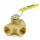 1” Threaded 3-Way Ball Valve, Full Port