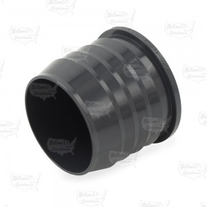 2" Barbed Insert PVC Plug, Sch 40, Gray