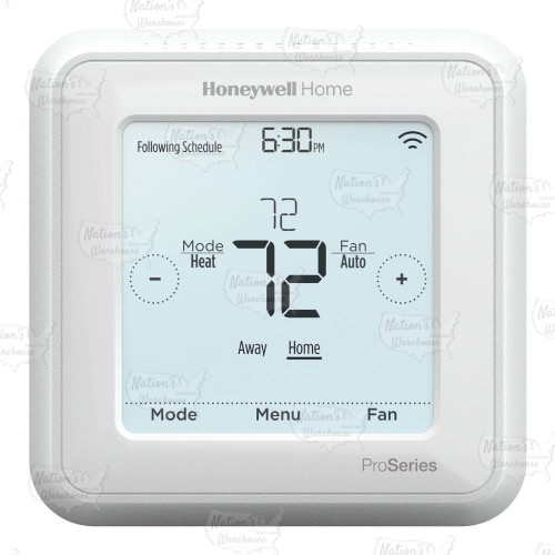 T6 Pro Z-Wave Programmable Thermostat, 2H/2C Conventional or 3H/2C Heat Pump + Aux. Heat