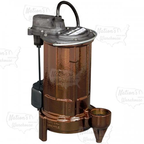 Automatic Sump/Effluent Pump w/ Verticle Float Switch, 3/4HP, 25' cord, 115V
