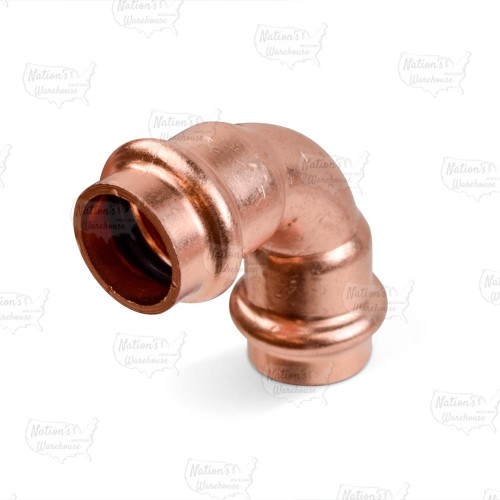 1/2" Press Copper 90° Elbow, Imported